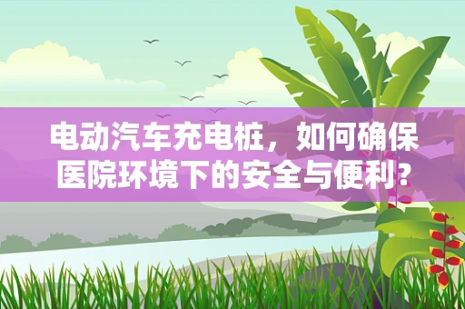 电动汽车充电桩，如何确保医院环境下的安全与便利？