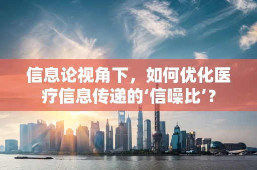 信息论视角下，如何优化医疗信息传递的‘信噪比’？