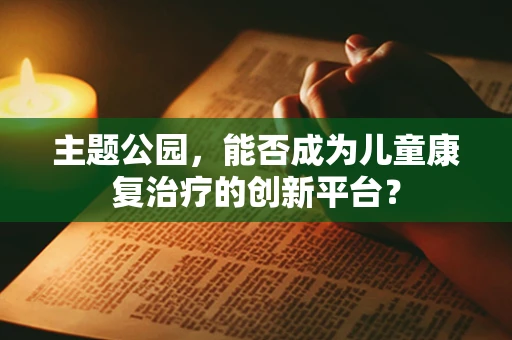 主题公园，能否成为儿童康复治疗的创新平台？