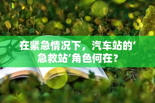 在紧急情况下，汽车站的‘急救站’角色何在？