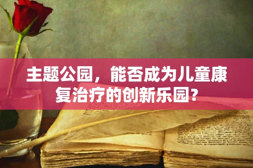 主题公园，能否成为儿童康复治疗的创新乐园？