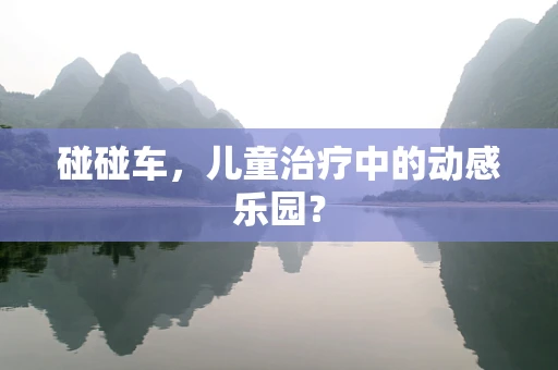碰碰车，儿童治疗中的动感乐园？