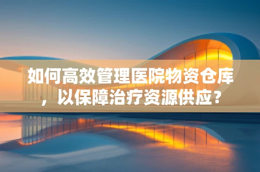 如何高效管理医院物资仓库，以保障治疗资源供应？
