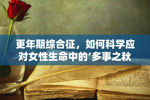 更年期综合征，如何科学应对女性生命中的‘多事之秋’？