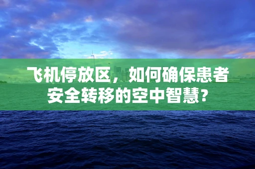 飞机停放区，如何确保患者安全转移的空中智慧？