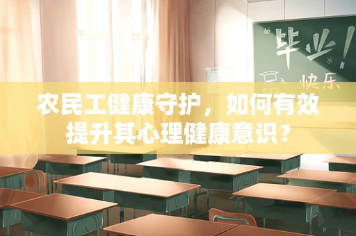 农民工健康守护，如何有效提升其心理健康意识？