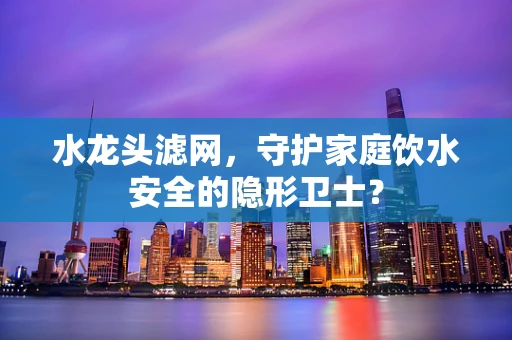 水龙头滤网，守护家庭饮水安全的隐形卫士？