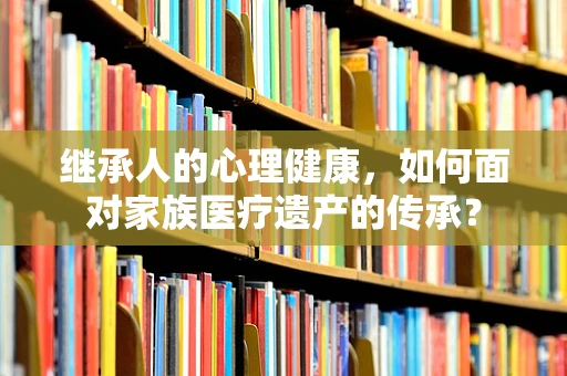 继承人的心理健康，如何面对家族医疗遗产的传承？