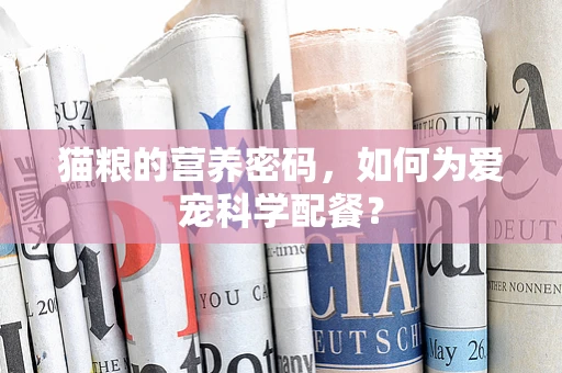 猫粮的营养密码，如何为爱宠科学配餐？