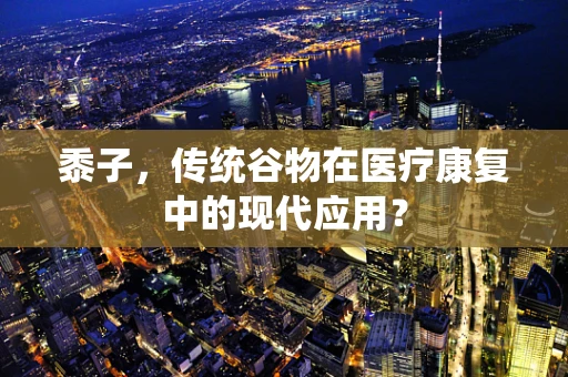 黍子，传统谷物在医疗康复中的现代应用？