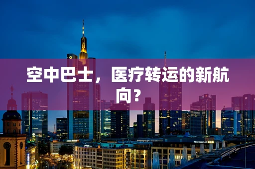 空中巴士，医疗转运的新航向？