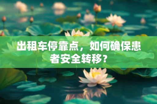 出租车停靠点，如何确保患者安全转移？