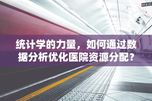 统计学的力量，如何通过数据分析优化医院资源分配？