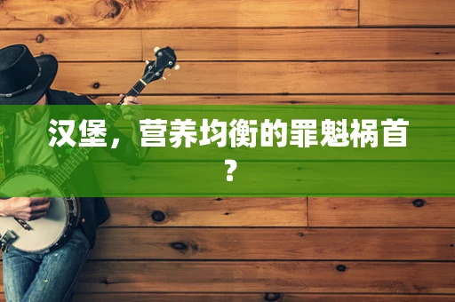 汉堡，营养均衡的罪魁祸首？