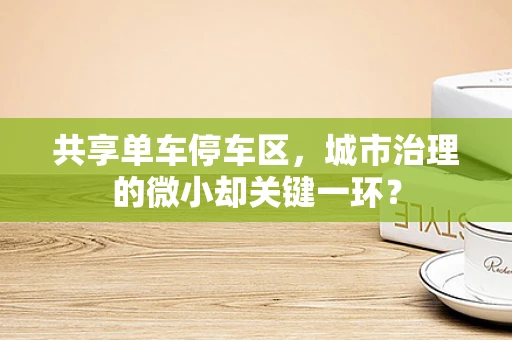 共享单车停车区，城市治理的微小却关键一环？
