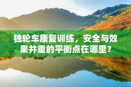 独轮车康复训练，安全与效果并重的平衡点在哪里？