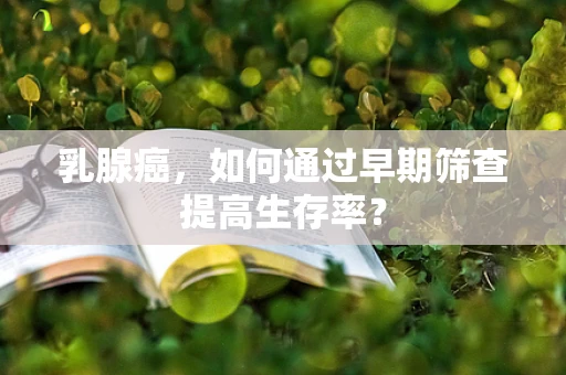 乳腺癌，如何通过早期筛查提高生存率？