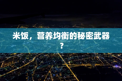 米饭，营养均衡的秘密武器？