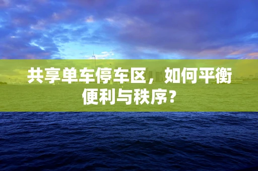 共享单车停车区，如何平衡便利与秩序？