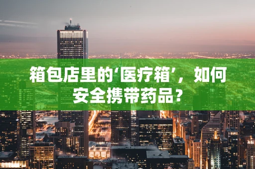 箱包店里的‘医疗箱’，如何安全携带药品？