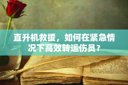 直升机救援，如何在紧急情况下高效转运伤员？