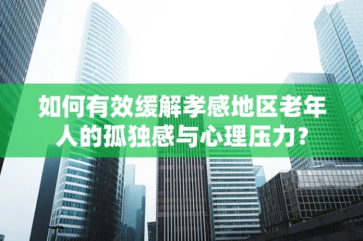 如何有效缓解孝感地区老年人的孤独感与心理压力？