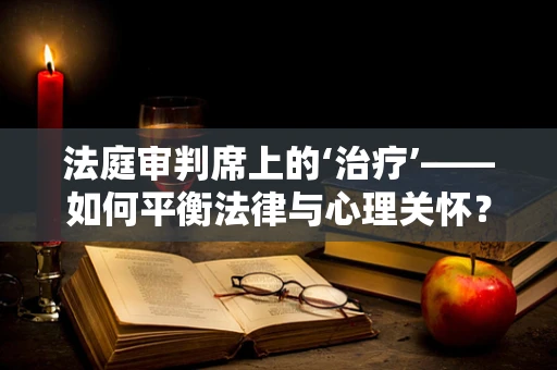 法庭审判席上的‘治疗’——如何平衡法律与心理关怀？