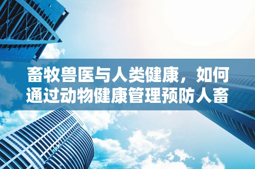 畜牧兽医与人类健康，如何通过动物健康管理预防人畜共患疾病？