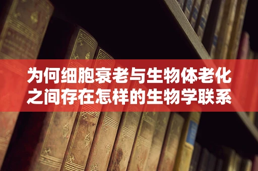 为何细胞衰老与生物体老化之间存在怎样的生物学联系？