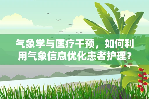 气象学与医疗干预，如何利用气象信息优化患者护理？