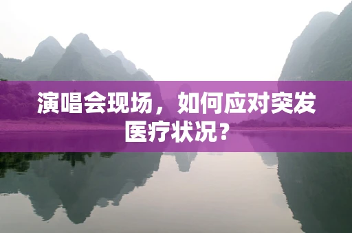 演唱会现场，如何应对突发医疗状况？
