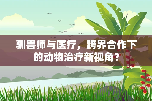 驯兽师与医疗，跨界合作下的动物治疗新视角？
