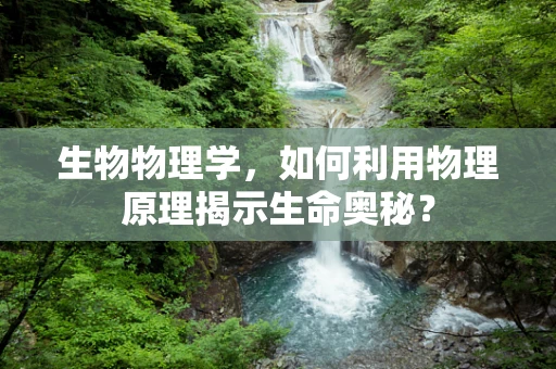 生物物理学，如何利用物理原理揭示生命奥秘？