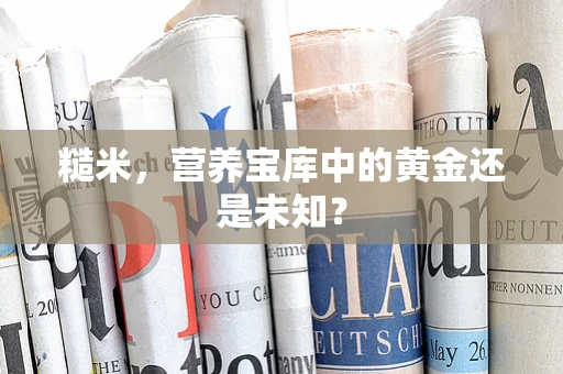 糙米，营养宝库中的黄金还是未知？