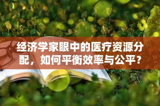 经济学家眼中的医疗资源分配，如何平衡效率与公平？