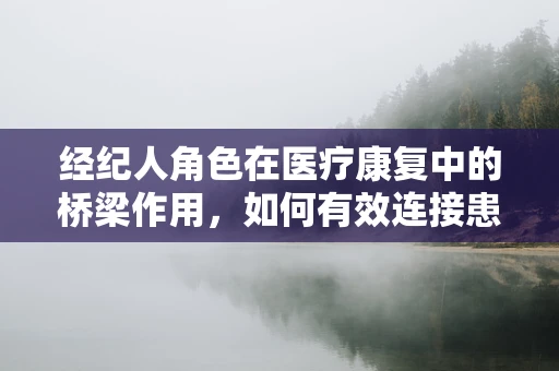 经纪人角色在医疗康复中的桥梁作用，如何有效连接患者与专业治疗？