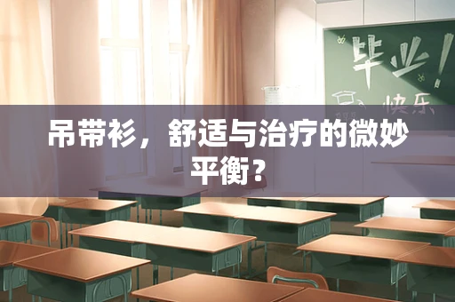 吊带衫，舒适与治疗的微妙平衡？