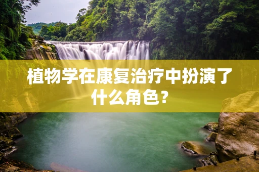 植物学在康复治疗中扮演了什么角色？