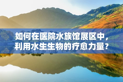 如何在医院水族馆展区中，利用水生生物的疗愈力量？