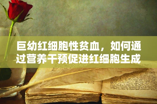 巨幼红细胞性贫血，如何通过营养干预促进红细胞生成？