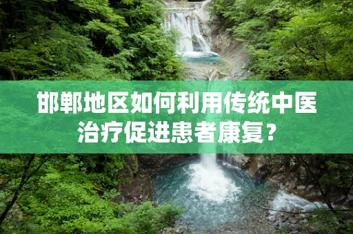 邯郸地区如何利用传统中医治疗促进患者康复？