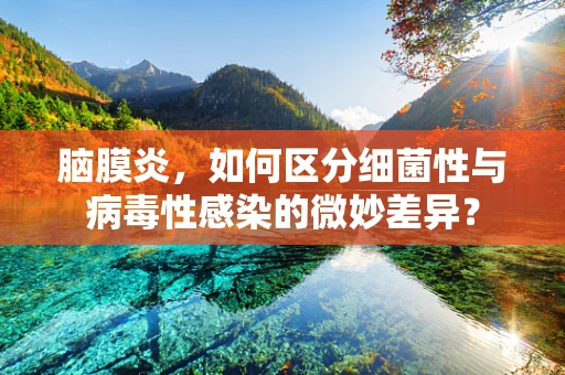 脑膜炎，如何区分细菌性与病毒性感染的微妙差异？