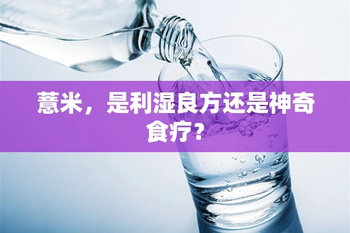 薏米，是利湿良方还是神奇食疗？