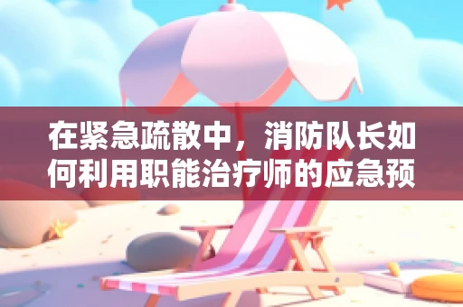 在紧急疏散中，消防队长如何利用职能治疗师的应急预案？