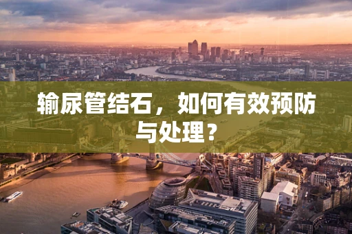 输尿管结石，如何有效预防与处理？