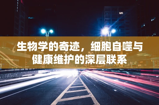 生物学的奇迹，细胞自噬与健康维护的深层联系