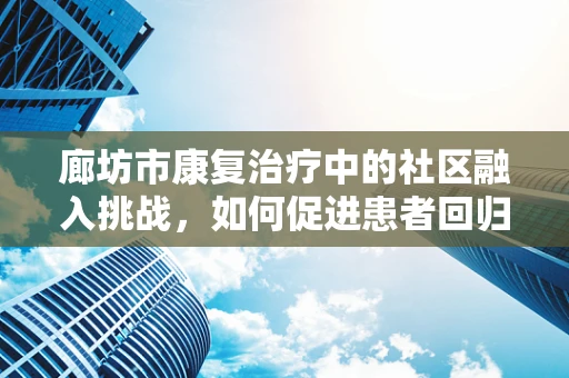 廊坊市康复治疗中的社区融入挑战，如何促进患者回归社会？