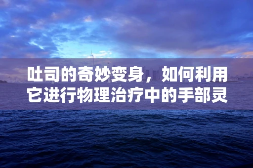 吐司的奇妙变身，如何利用它进行物理治疗中的手部灵活性训练？