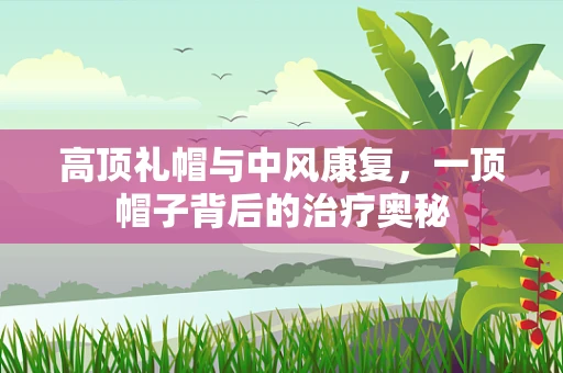 高顶礼帽与中风康复，一顶帽子背后的治疗奥秘
