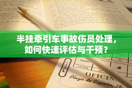 半挂牵引车事故伤员处理，如何快速评估与干预？